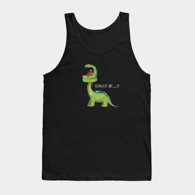 Long Neck Dinosaur Joke Tank Top by MordaxFurittus